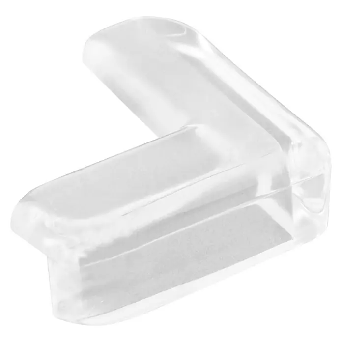 Eckenschutz selbstklebend - L x B x H: 40 x 40 x 15 mm, Transparent, Selbstklebend - Rechte Seitenansicht