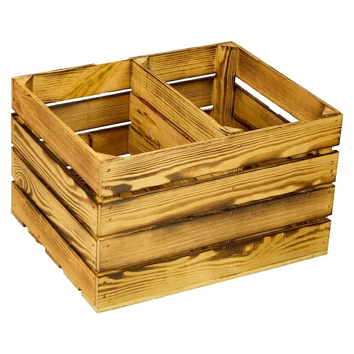 Holzregal Johanna - B x H: 40 x 50 cm, Holz, Braun - Ansicht von oben