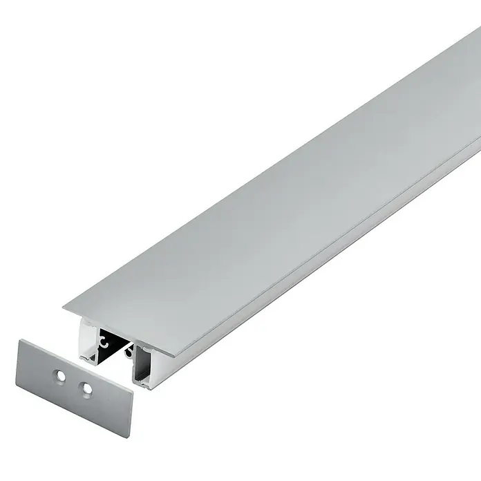 Eglo Profil Surface Profile 4 - 200 x 1,8 x 4,8 cm, Silber, Aluminium - Vorderansicht