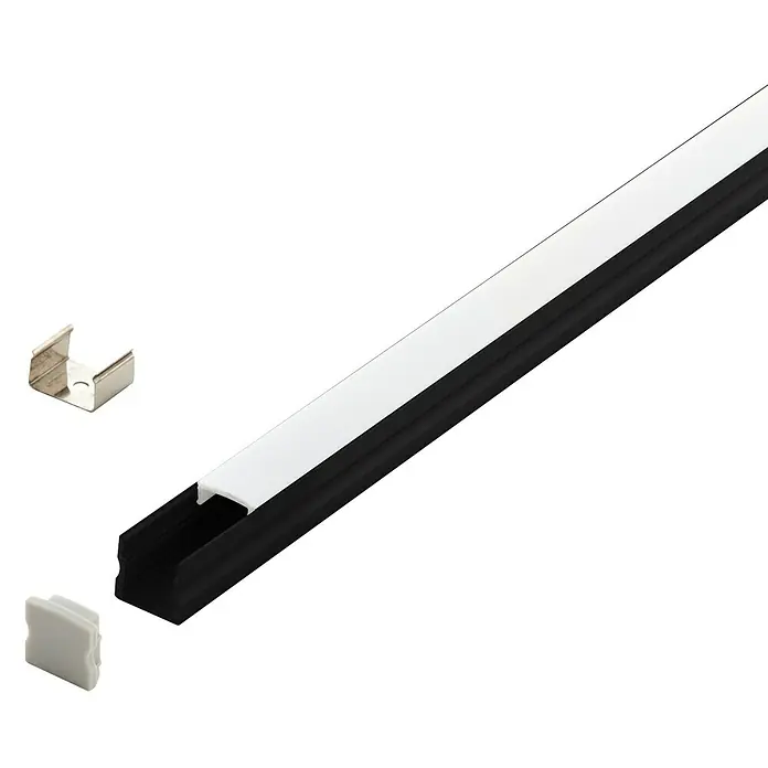 Eglo Profil Surface Profile 2 - 100 x 1,7 x 1,6 cm, Schwarz, Aluminium - Vorderansicht