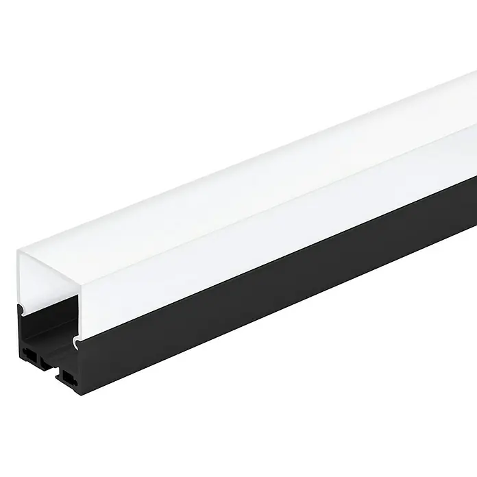 Eglo Profil Surface Profile 6 - 200 x 3,5 x 4,5 cm, Schwarz, Aluminium - Vorderansicht