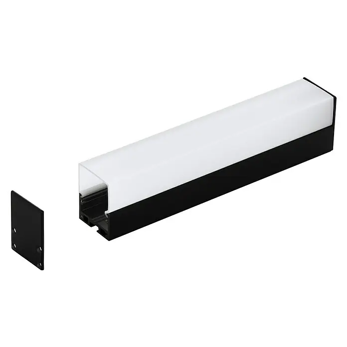 Eglo Profil Surface Profile 6 - 100 x 3,5 x 4,5 cm, Opal, Aluminium - Vorderansicht