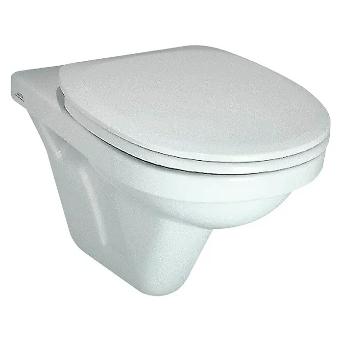 Laufen Object Wand-WC-Set - Mit Spülrand, Ohne Spezialglasur, Spülform: Tief, WC Abgang: Waagerecht, Weiß