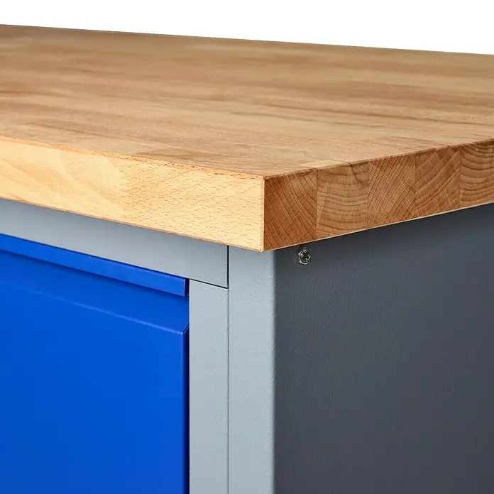 Küpper Profi Modul System Basismodul mittel - 70 x 128 x 86 cm, Hammerschlag-Silber - Vorderansicht