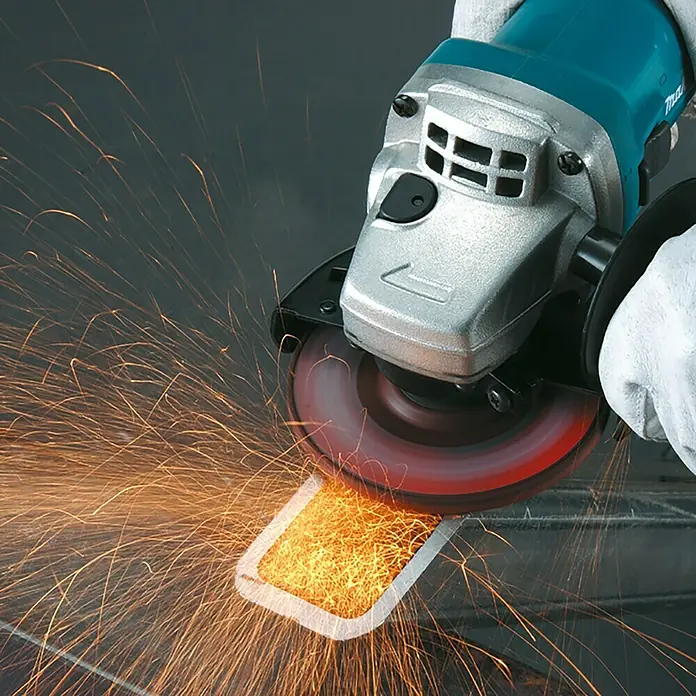 Makita Amoladora 9558NBR - 840 W, Diámetro disco: 125 mm, Número de revoluciones de marcha en vacío: 11.000 r.p.m.