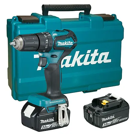 Makita  Taladro percutor de batería DHP483RFE