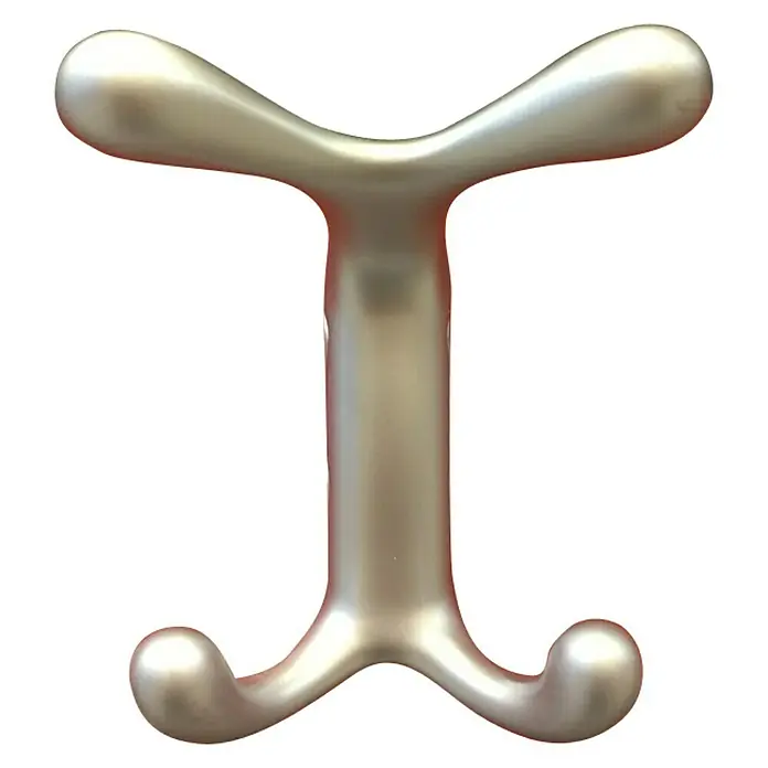 Häfele Gancho para colgar - Altura: 110 mm, Aluminio, Plateado - Vista frontal