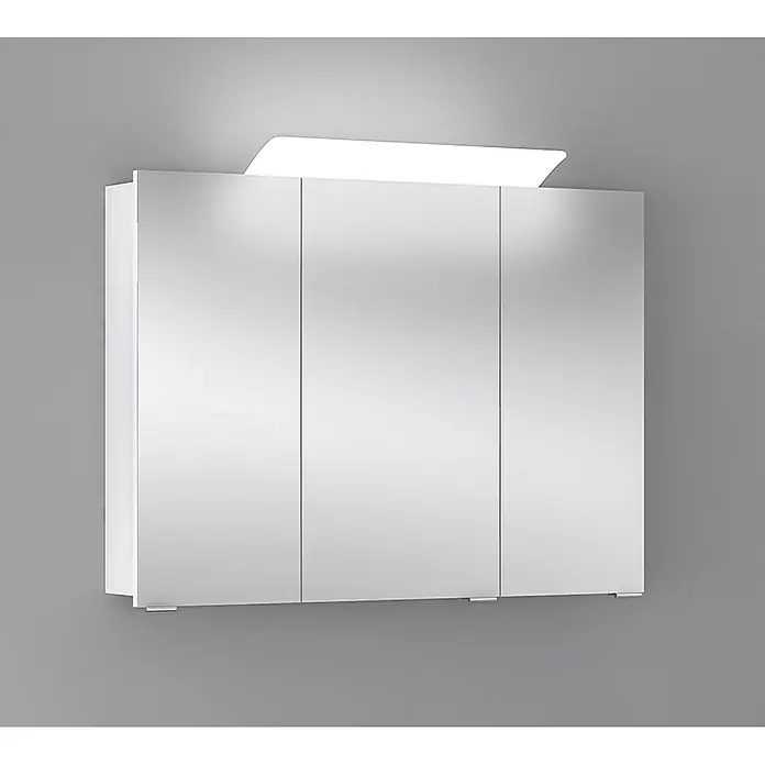 Camargue Orion LED-Spiegelschrank - B x H: 93 x 68 cm, Mit Beleuchtung, Spanplatte, Weiß - Vorderansicht