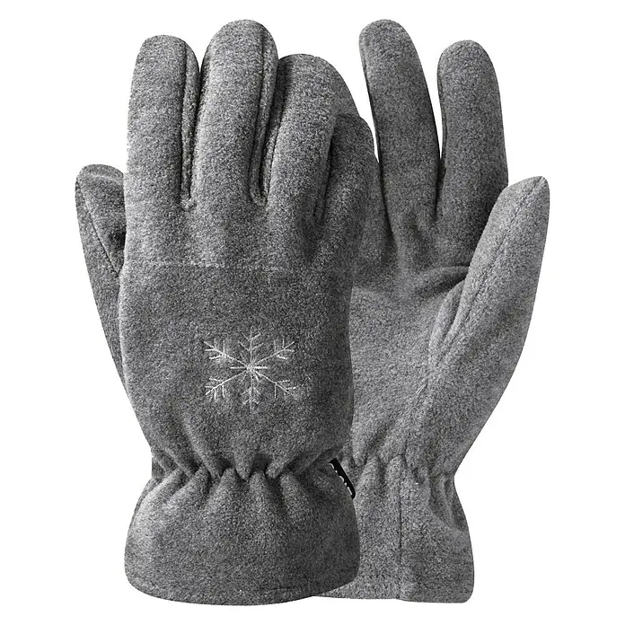 Winterhandschuhe Basic - XL, Grau, Fleece - Vorderansicht