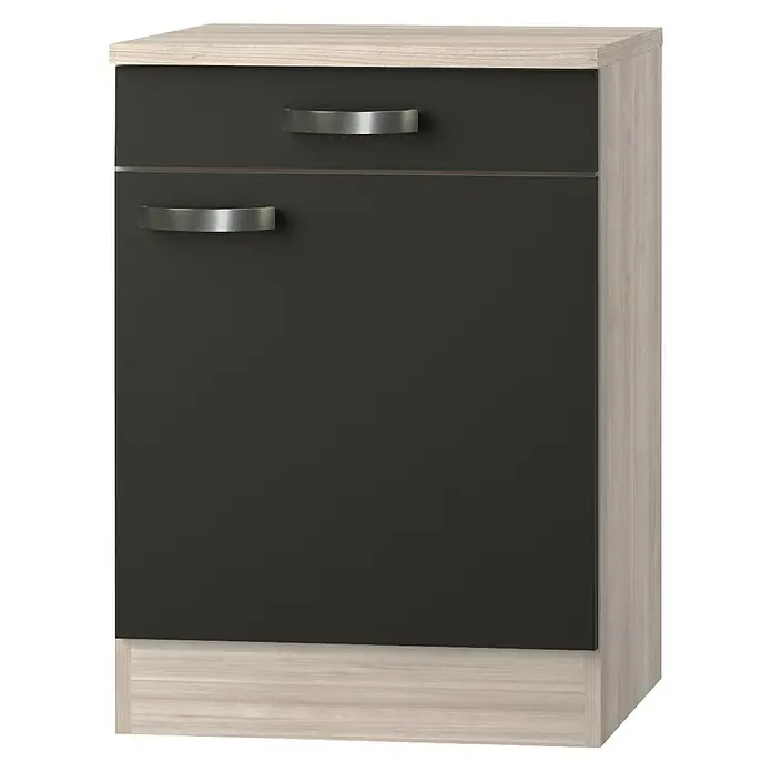 Optifit Unterschrank Faro U606-9 - 60 x 60 x 84,8 cm, Dekor Front: Anthrazit
