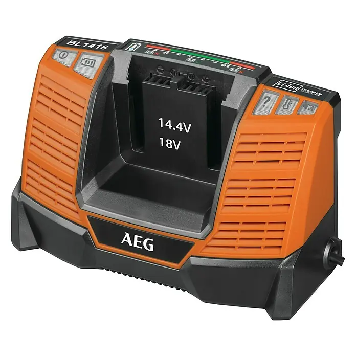 AEG Powertools Ladegerät BL1418 - Passend für: AEG Powertools Akkus 14,4 - 18 V - Vorderansicht