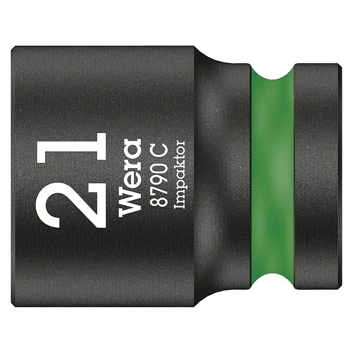 Wera Steckschlüsseleinsatz 8790 C - Schlüsselweite: 21 mm, Antriebsgröße: ½″ - Vorderansicht