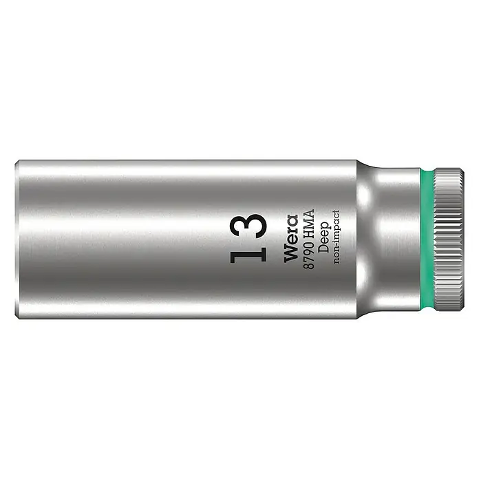 Wera Steckschlüsseleinsatz 8790 HMB - Schlüsselweite: 13 mm, Antriebsgröße: ⅜″ - Vorderansicht