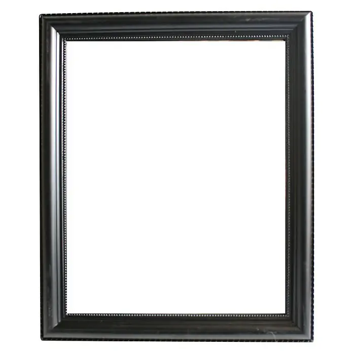 Spiegel Modern - 50 x 60 cm, Schwarz - Vorderansicht