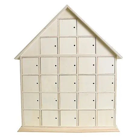 Artemio  Caja de madera Calendario Adviento Casa 2