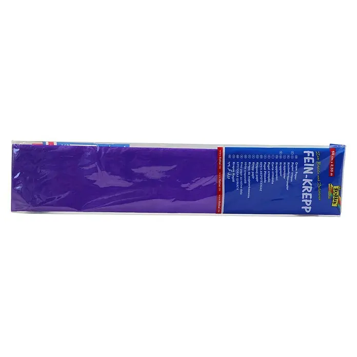 Krepppapier - Violett, 2,5 m x 50 cm - Vorderansicht