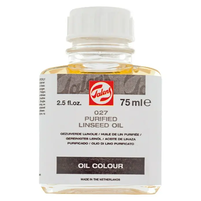 Talens Aceite de linaza Purificado - Incoloro, 75 ml, Brillante
