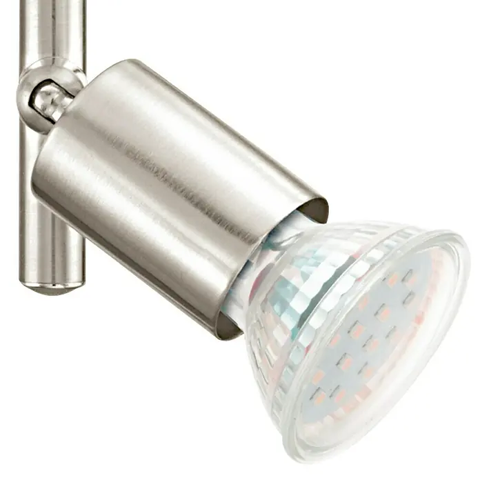 Eglo LED-Deckenstrahler BUZZ LED - 12 W, Nickel matt, Warmweiß, 4 Stk.