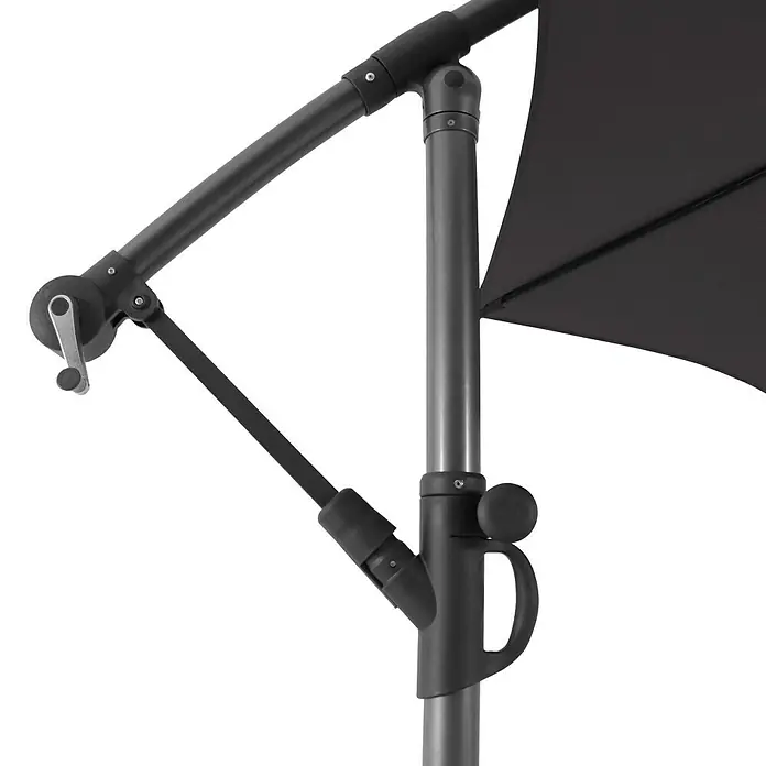 Sunfun Zweefparasol - Antraciet, Diameter: 350 cm