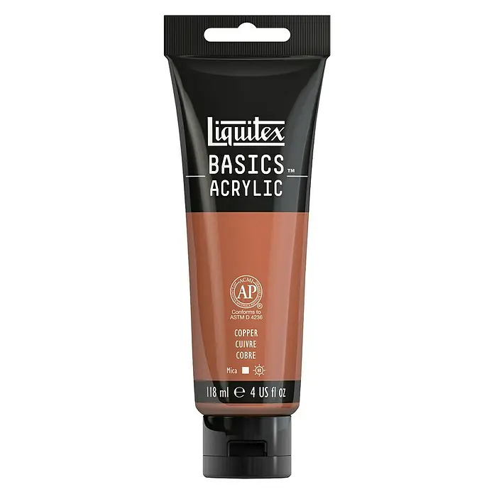 Liquitex Basics Akrilna boja - Boja: Bakar, 118 ml, Tuba - Pogled sprijeda