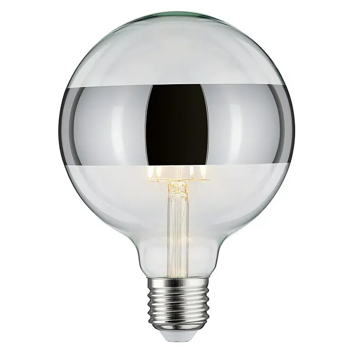 Paulmann LED-Leuchtmittel - E27, Warmweiß, Klar/Silber - Vorderansicht