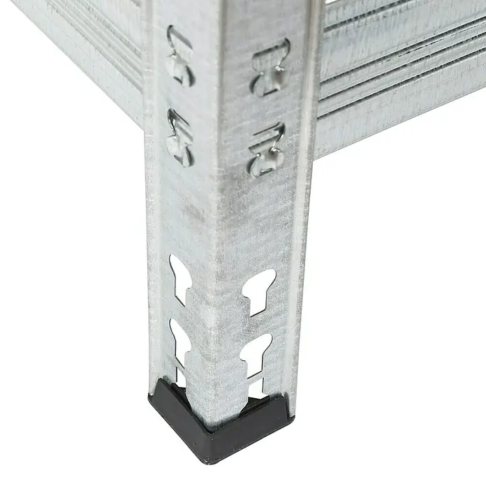 Metall-Schwerlastregal - L x B x H: 50 x 100 x 200 cm, 300 kg/Boden, Anzahl Böden: 5 Stk., Grau