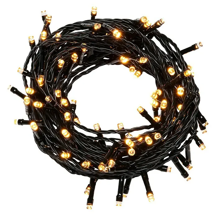 Konstsmide Led-feestverlichting Lichtketen - Buiten, 120 lampen, Kabellengte: 11,9 m, Lichtkleur: Barnsteen