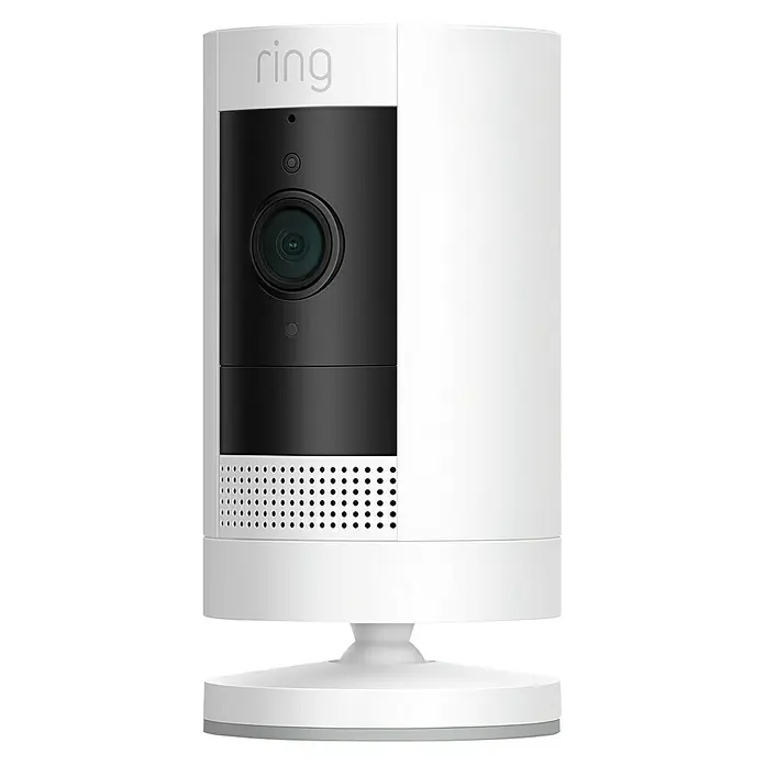 Ring Kamera Stick Up Cam Battery - Akkubetrieben, 1.080 Pixel (Full HD), Weiß - Vorderansicht