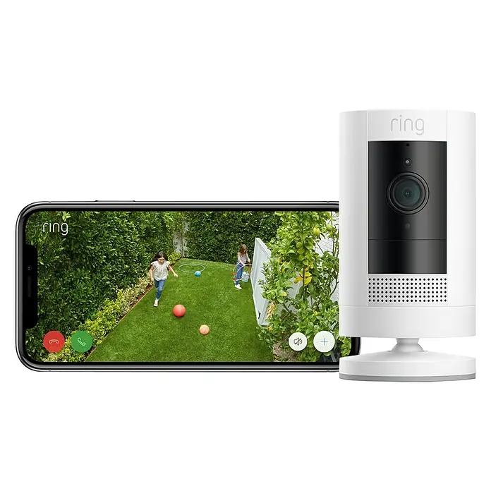 Ring Kamera Stick Up Cam Battery - Akkubetrieben, 1.080 Pixel (Full HD), Weiß - Anwendungsbeispiel