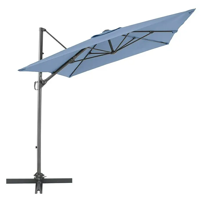 Sunfun Ampelschirm Florenz - Blau, 200 x 250 cm