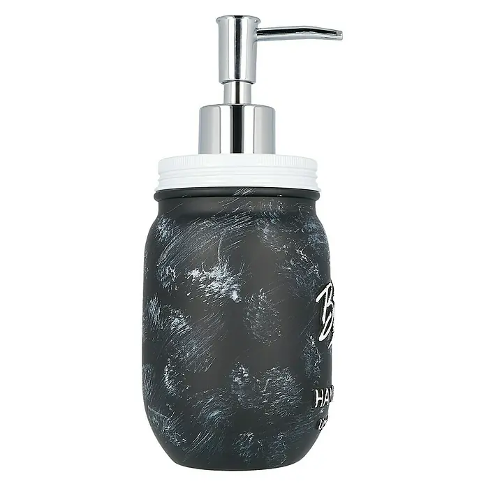 Venus Bath Seifenspender - Polyresin, Schwarz/Weiß