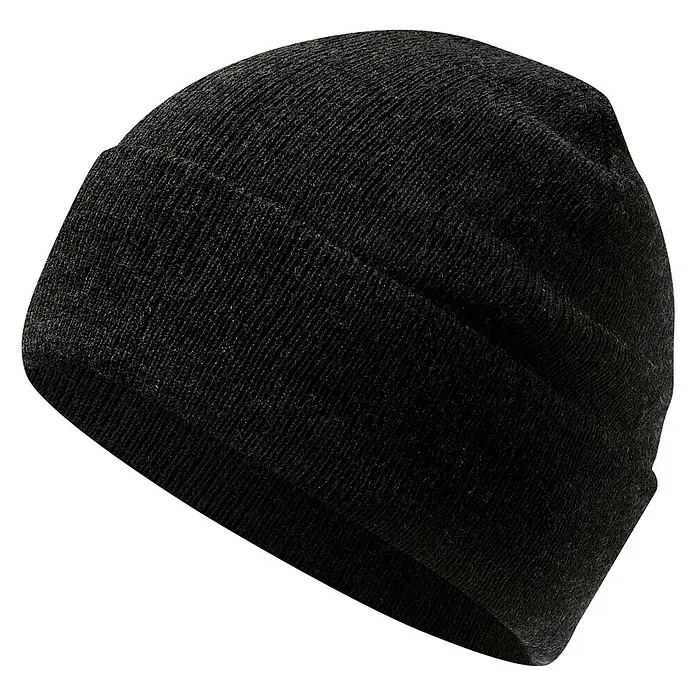 Strickmütze Basic - Konfektionsgröße: Universal, Schwarz - Vorderansicht