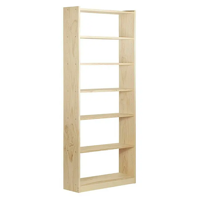 Astigarraga Estantería de madera Gala - L x An x Al: 80 x 25 x 220 cm, Madera - Vista frontal