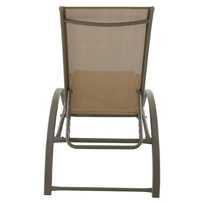 Sunfun Tumbona Ikara - An x Pr x Al: 63 x 198 x 96 cm, Textileno, Marrón, Respaldo regulable