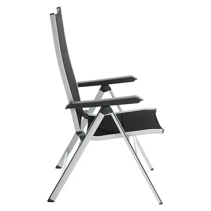 MWH Sillón de posiciones Futosa - 62 cm, Textilene, Gris/Blanco
