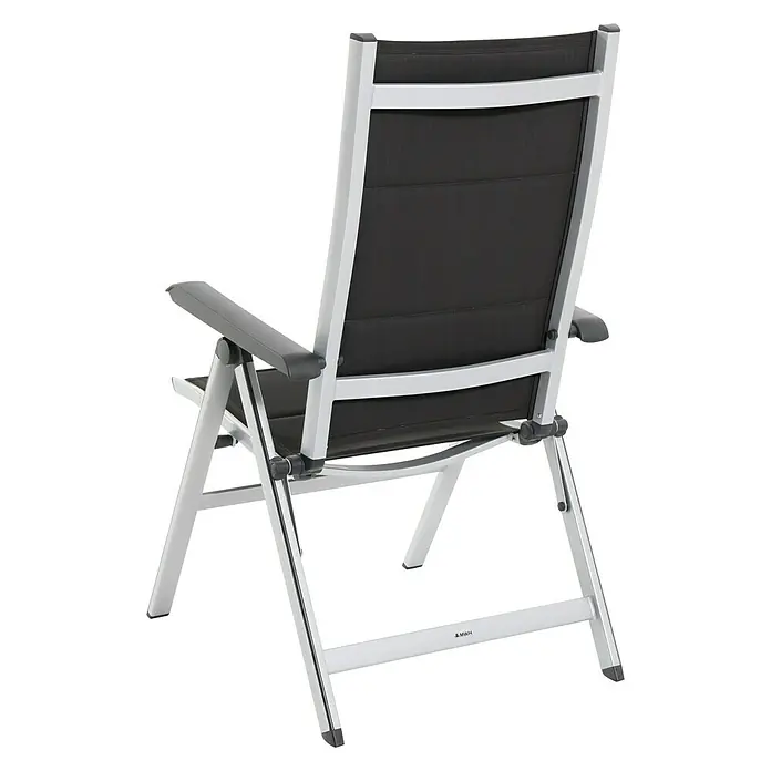 MWH Sillón de posiciones Futosa - 62 cm, Textilene, Gris/Blanco