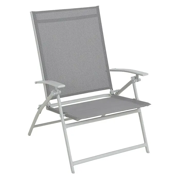 Sunfun Conjunto de muebles de balcón Olaia - 3 piezas, Gris