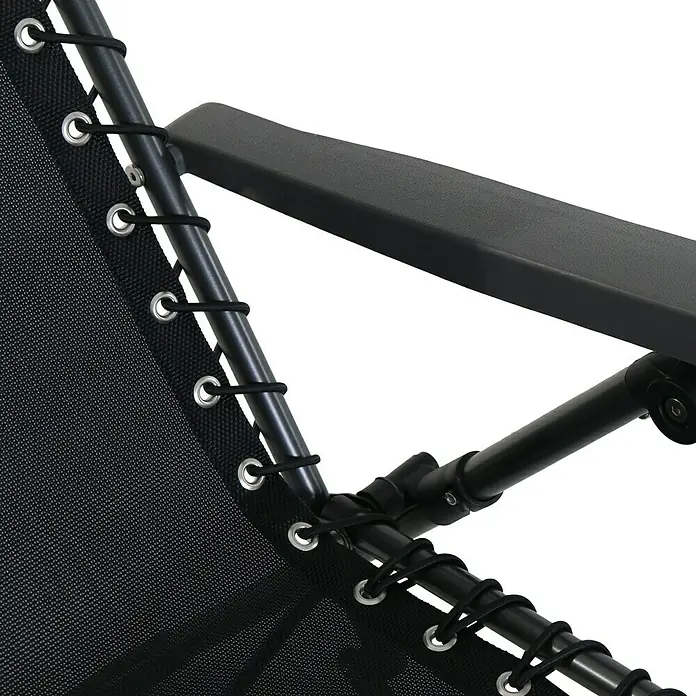 Sunfun Sillón de posiciones Capri - An x Pr x Al: 88 x 64 x 110 cm, Negro
