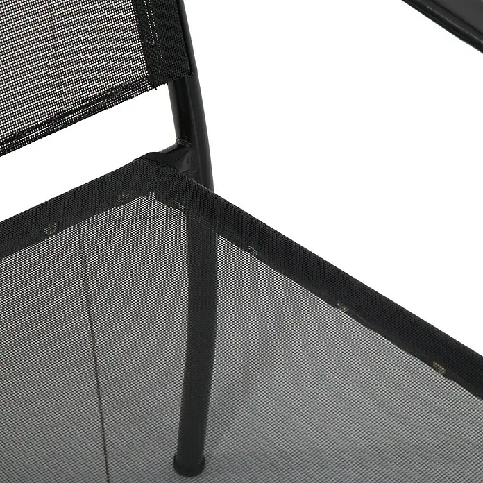 Sunfun Silla de jardín Lea - An x Pr x Al: 66 x 56 x 86 cm, Negro