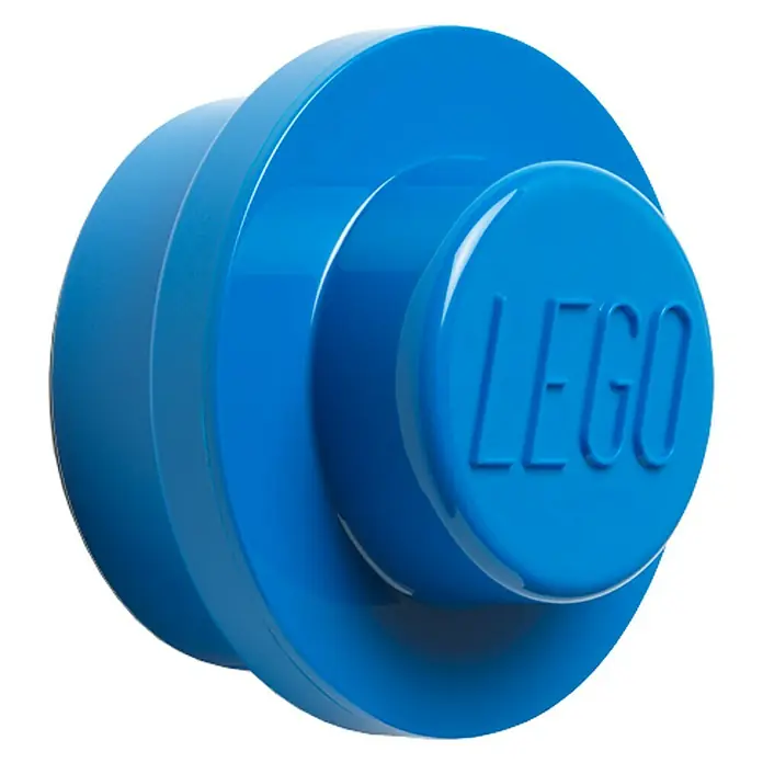 Lego Garderobenhaken - Rot, Blau, Gelb, 3 -tlg. - Detailaufnahme