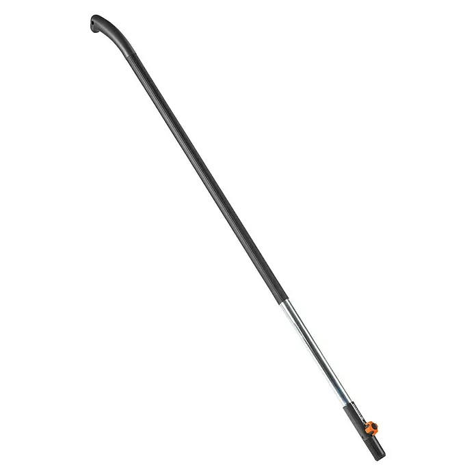 Gardena Combisystem Aluminiumstiel Ergoline 130 - Schwarz/Silber, Material Griff: Kunststoff - Vorderansicht