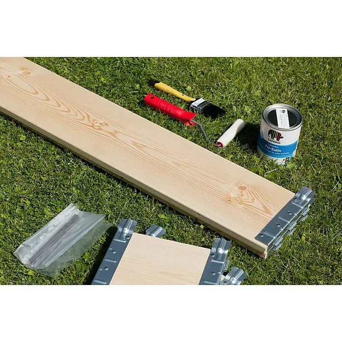 Gardol Hochbeet Palettenrahmen - 120 x 80 x 20 cm, Holz, Natur