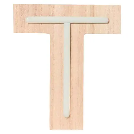 Letra LED neón de madera