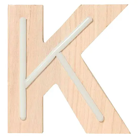 Letra LED neón de madera