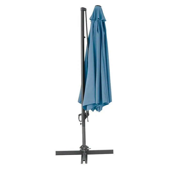 Sunfun Ampelschirm Florenz - Blau, Durchmesser: 350 cm