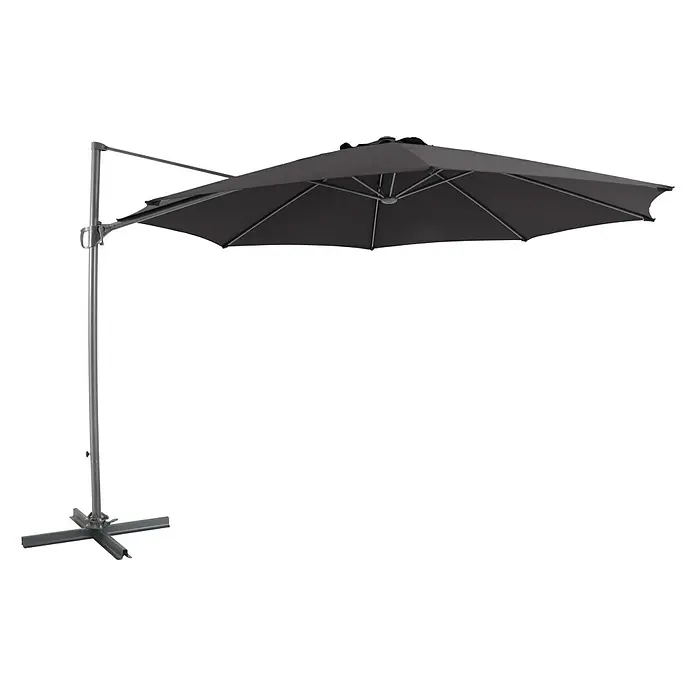Sunfun Ampelschirm Florenz - Anthrazit, Durchmesser: 350 cm