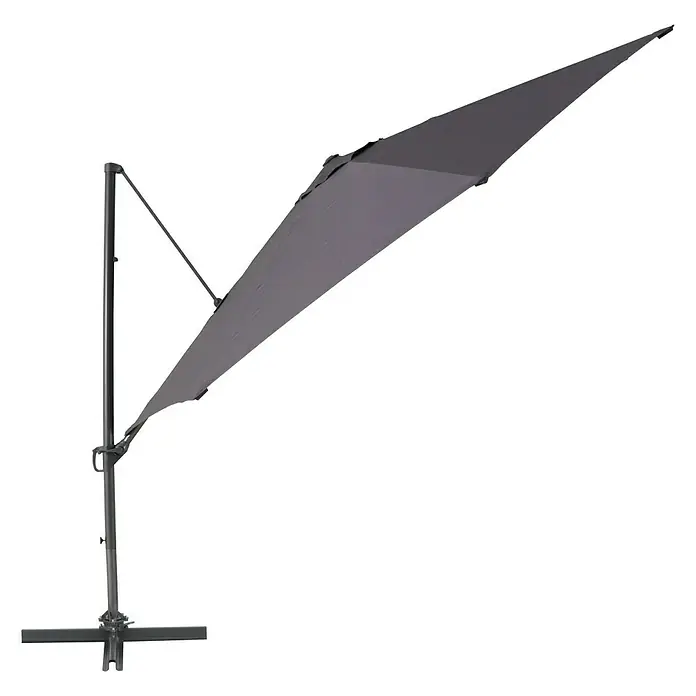 Sunfun Ampelschirm Florenz - Anthrazit, Durchmesser: 350 cm