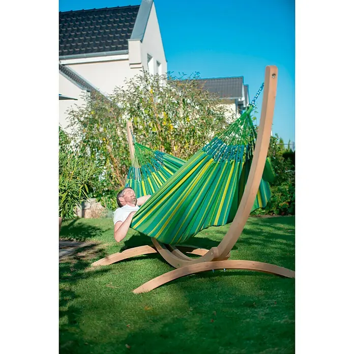 La Siesta Hamaca Brisa Lime - L x An: 350 x 160 cm, Amarillo/Verde/Turquesa, Número de personas máx.: 2