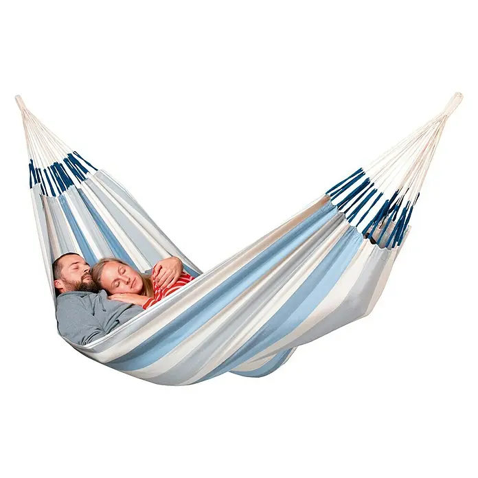 Hamaca Brisa Sea Salt - L x An: 350 x 160 cm, Beige/Gris/Azul