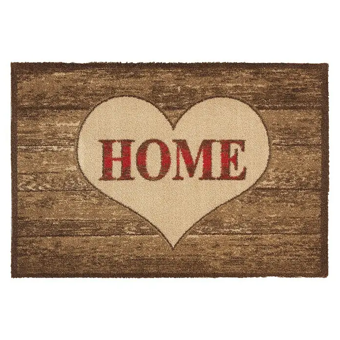 Astra Casadoor Fußmatte Home - Braun/Beige/Rot, 50 x 70 cm, 100 % Polyamid - Ansicht von oben
